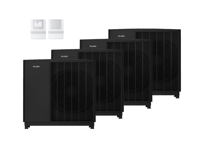 tecalor Luft-Wasser-W&auml;rmepumpen TTL 13.1 AC eco 4er Set