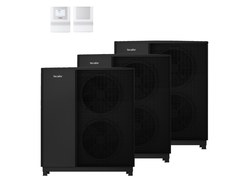 tecalor Luft-Wasser-W&auml;rmepumpen TTL 13.1 AC comfort 3er Set