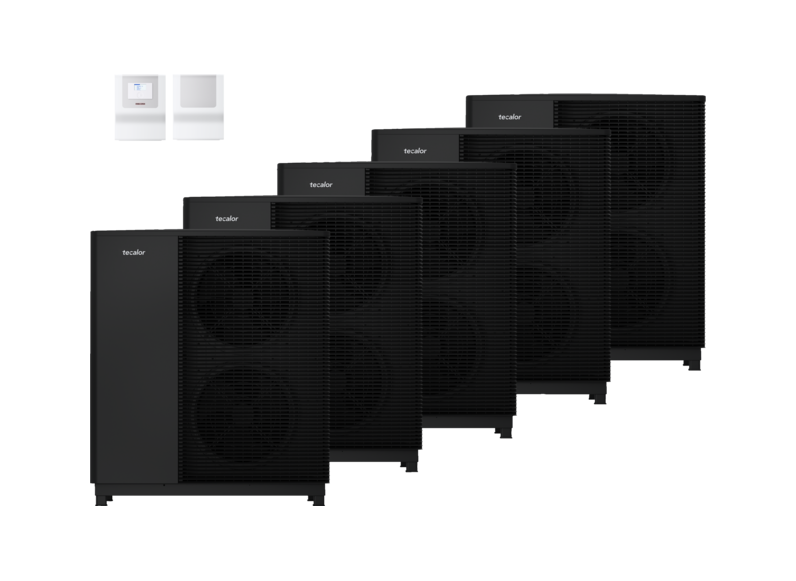 tecalor Luft-Wasser-W&auml;rmepumpen TTL 13.1 AC comfort 5er Set