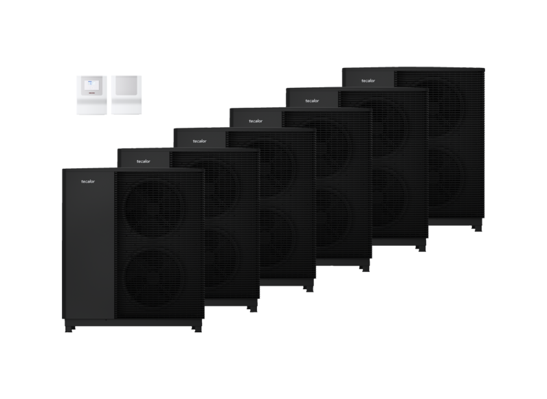 tecalor Luft-Wasser-Wärmepumpen TTL 13.1 AC comfort 6er Set