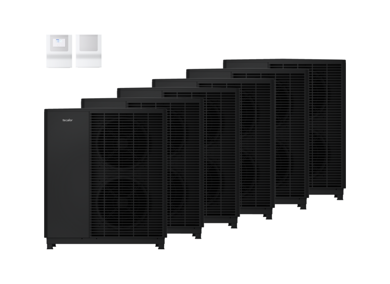 tecalor Luft-Wasser-W&auml;rmepumpen TTL 17.1 AC eco 6er Set