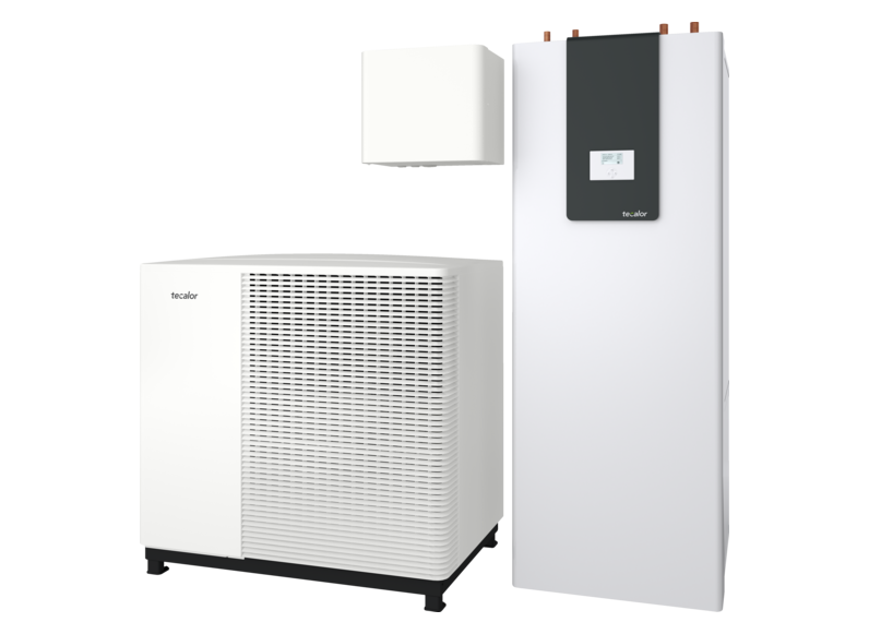 tecalor Luft-Wasser-W&auml;rmepumpen TTL 10.1 W AC comfort TSBC 300 Set