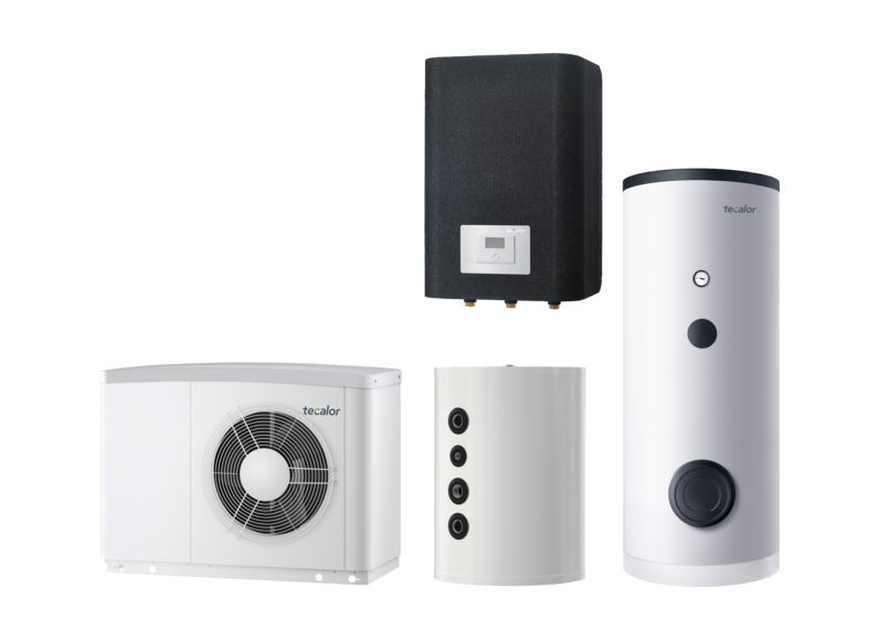 tecalor Luft-Wasser-Wärmepumpen TTL 6.5 ACS TSB/P eco Set
