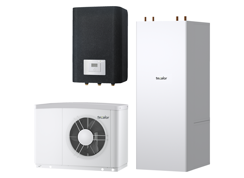 tecalor Luft-Wasser-W&auml;rmepumpen TTL 6.5 ACS TSBC 300 L Set