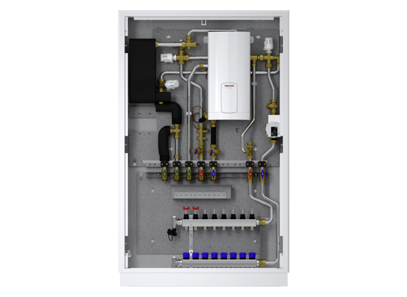 tecalor Wohnungsstation Trinkwasser und Heizung mit elektrischer Nacherwärmung WS-DUO-T Premium S