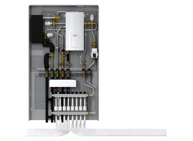 tecalor Wohnungsstation Trinkwasser und Heizung mit elektrischer Nacherwärmung WS-DUO-T Premium