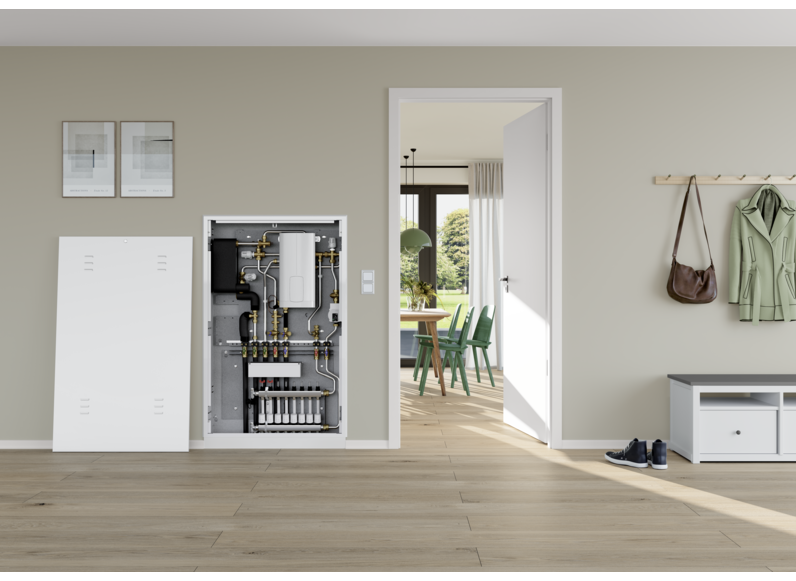 tecalor Wohnungsstation Trinkwasser und Heizung mit elektrischer Nacherwärmung WS-DUO-T Premium S