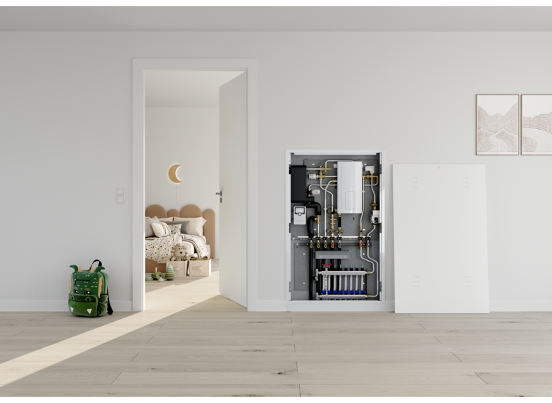 tecalor Wohnungsstation Trinkwasser und Heizung mit elektrischer Nacherw&auml;rmung WS-DUO-E Premium