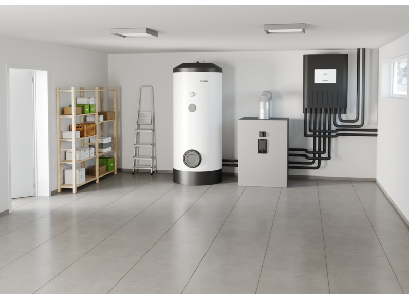 tecalor Luft-Wasser-W&auml;rmepumpen TTL 8.5 ACS hybrid Set